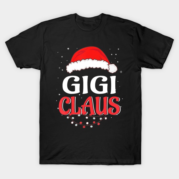 Gigi Claus Christmas Family Group Matching Pjs Xmas Light T-Shirt by Mitsue Kersting